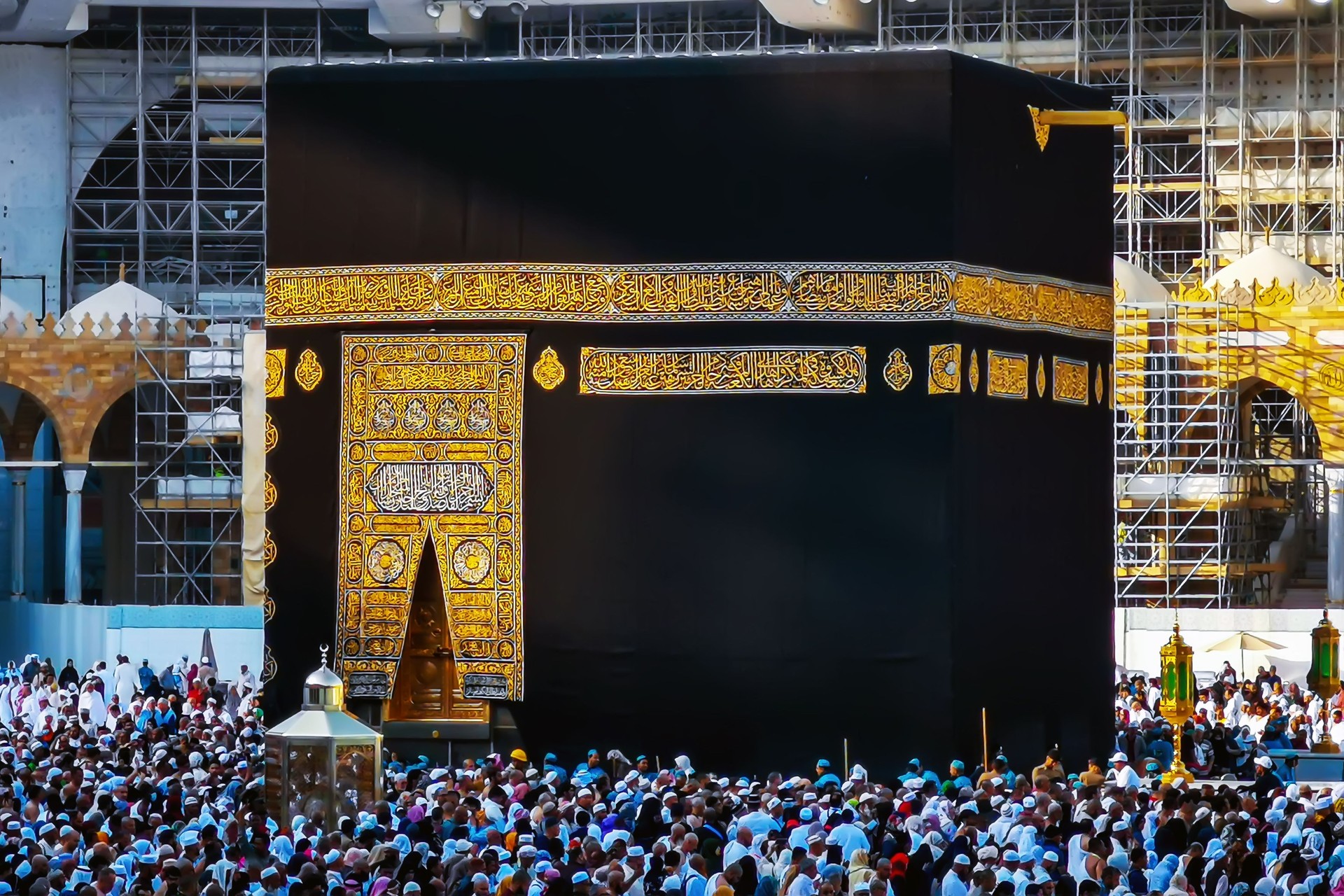 The Holy Kaaba view in Makkah Masjid -Saudi Arabia.
