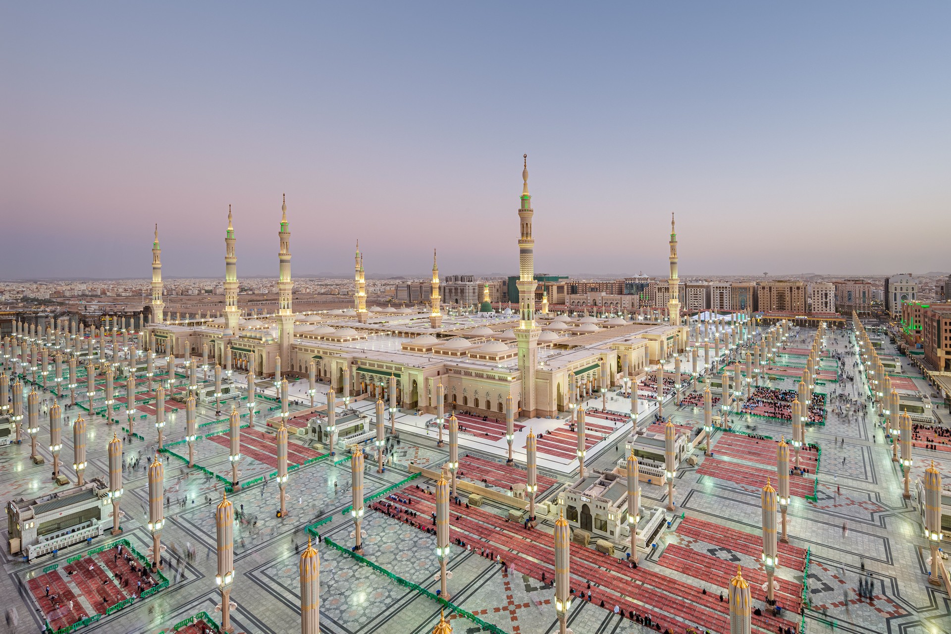 The Prophet's Mosque (Al-Masjid an-Nabawi) in Medina